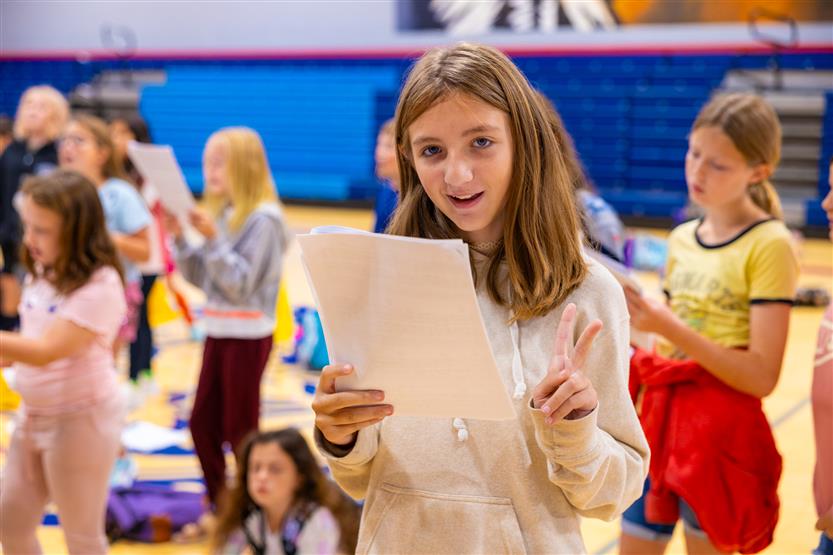 Westwood Elementary students sing